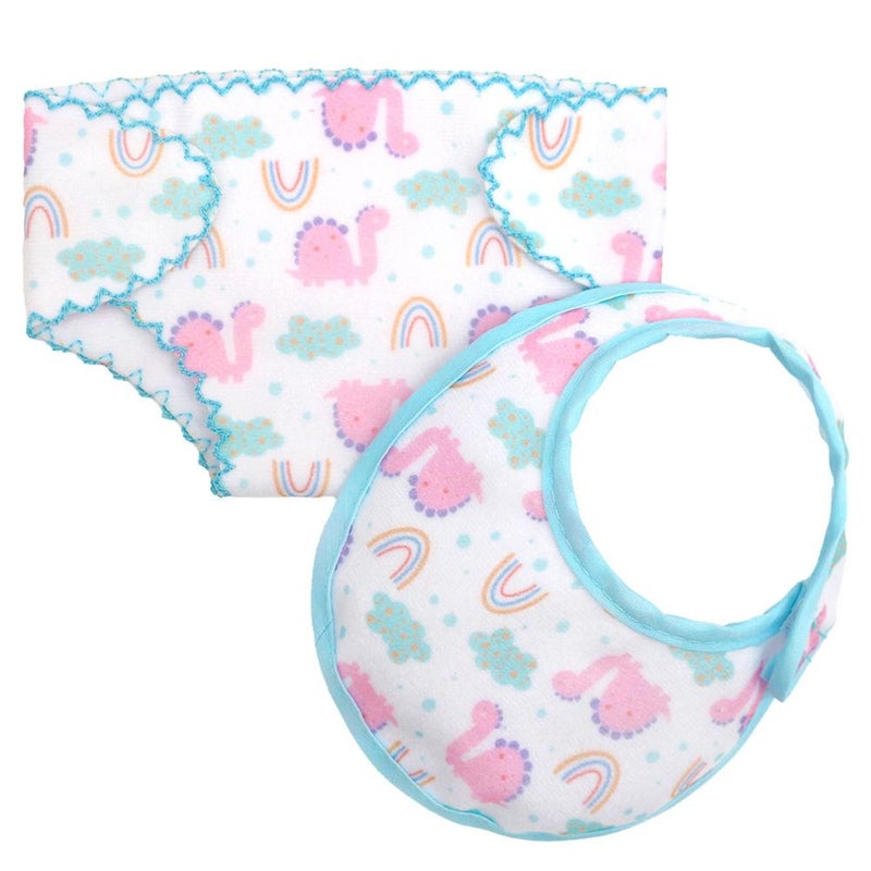 Doll diapers, bibs, and bibs suitable for 14-18 inch dolls.